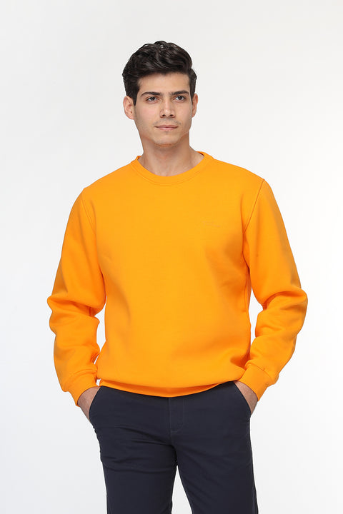 Regular Fit Sweat Shirt Orange