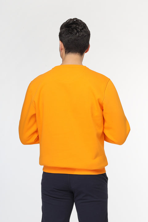 Regular Fit Sweat Shirt Orange