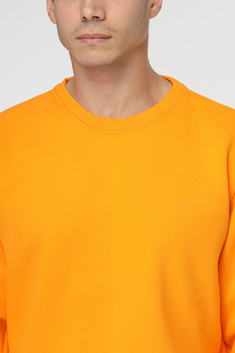 Regular Fit Sweat Shirt Orange