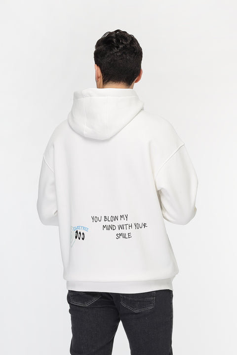 Over Size Sweat Shirt  White