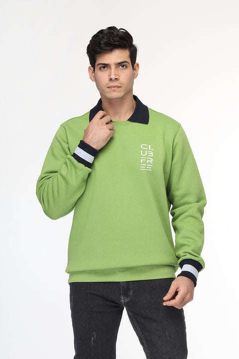 Regular Fit Sweat Shirt Light Green