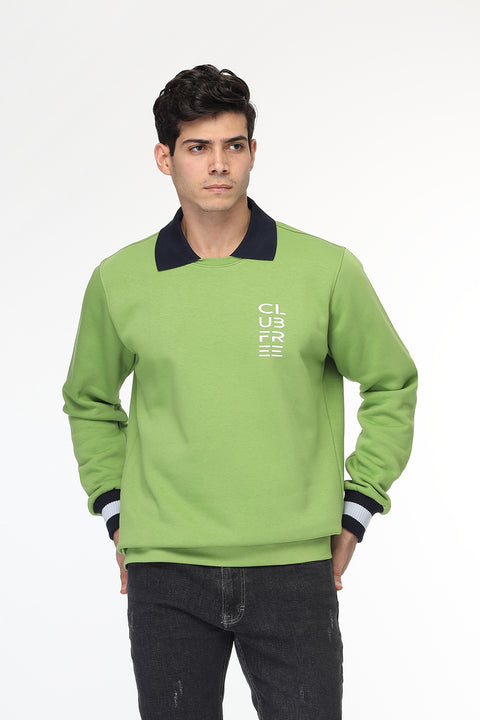 Regular Fit Sweat Shirt Light Green
