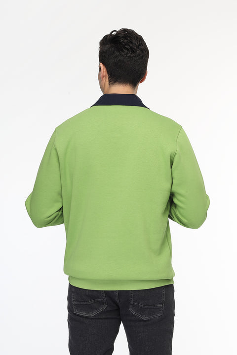 Regular Fit Sweat Shirt Light Green