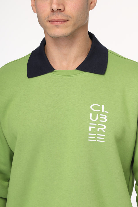 Regular Fit Sweat Shirt Light Green