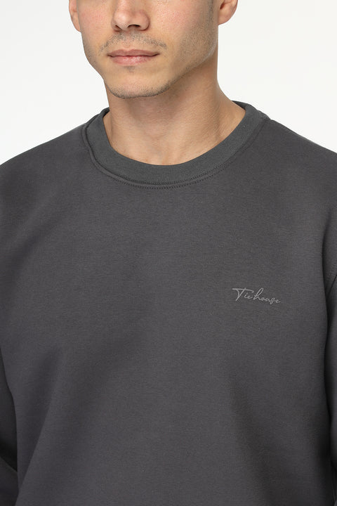 Regular Fit Sweat Shirt Gray
