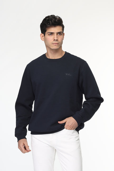 Regular Fit Sweat Shirt Dark Blue