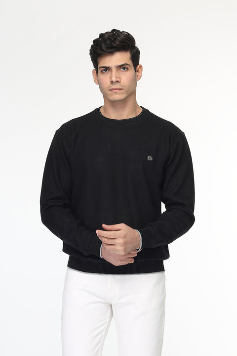 Regular Fit Sweat Shirt Black