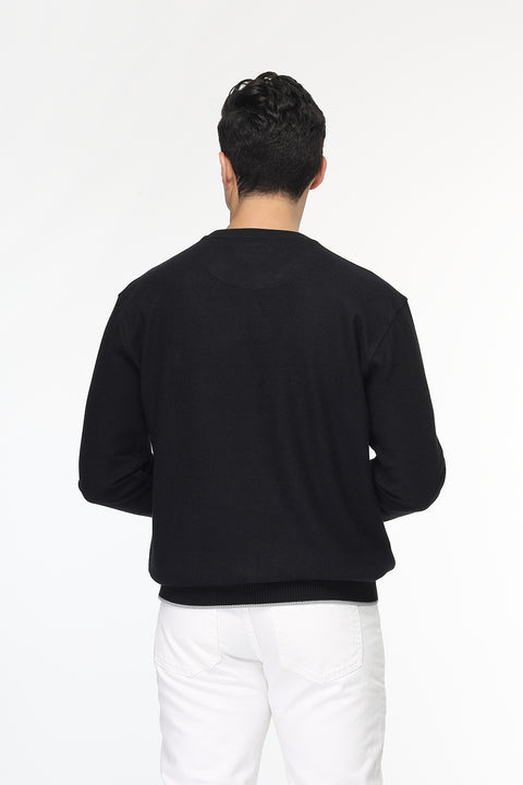Regular Fit Sweat Shirt Black