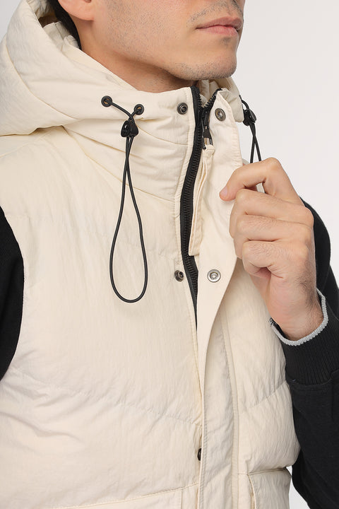 Slim Fit Vest Beige