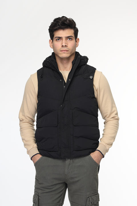 Slim Fit Vest Black