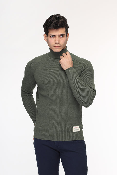 Slim Fit Pullover Green