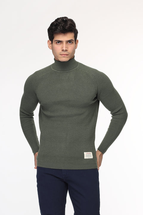 Slim Fit Pullover Green