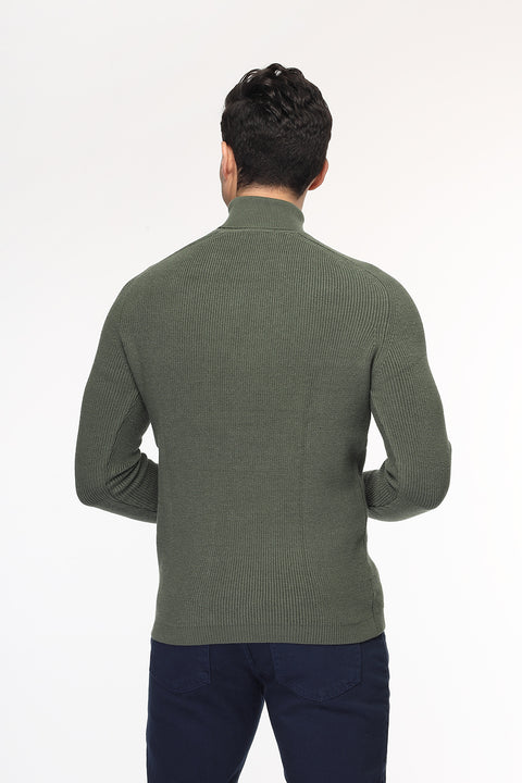 Slim Fit Pullover Green
