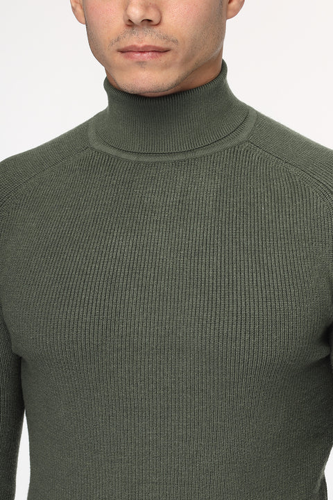 Slim Fit Pullover Green
