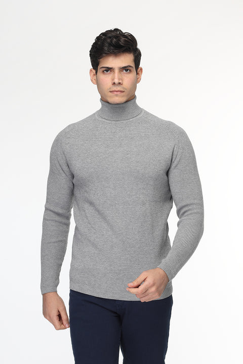 Slim Fit Pullover Gray