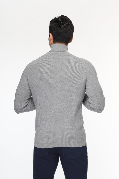 Slim Fit Pullover Gray