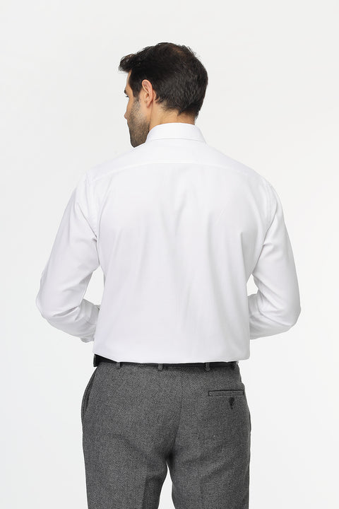 Slim Fit Shirt Oxford White 100% Cotton