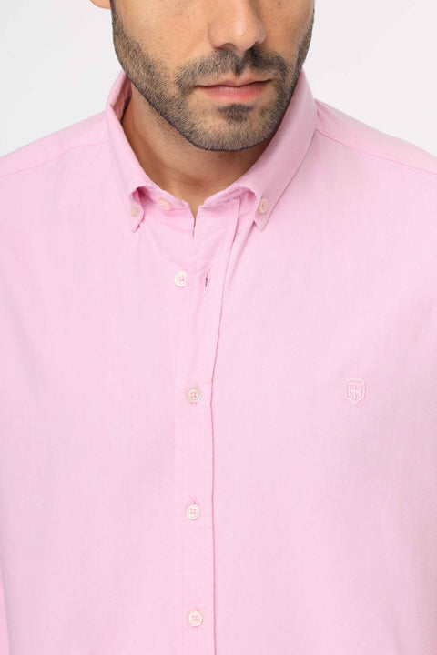 Slim Fit Shirt Oxford Rose 100% Cotton
