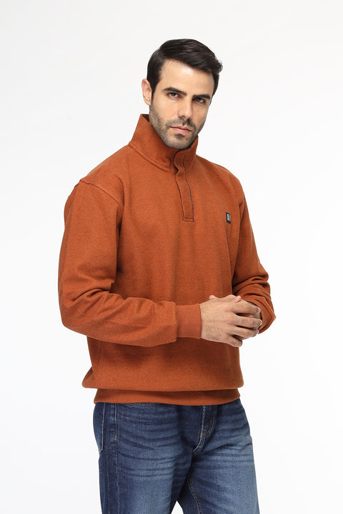 Regular Fit Sweat Shirt Orange