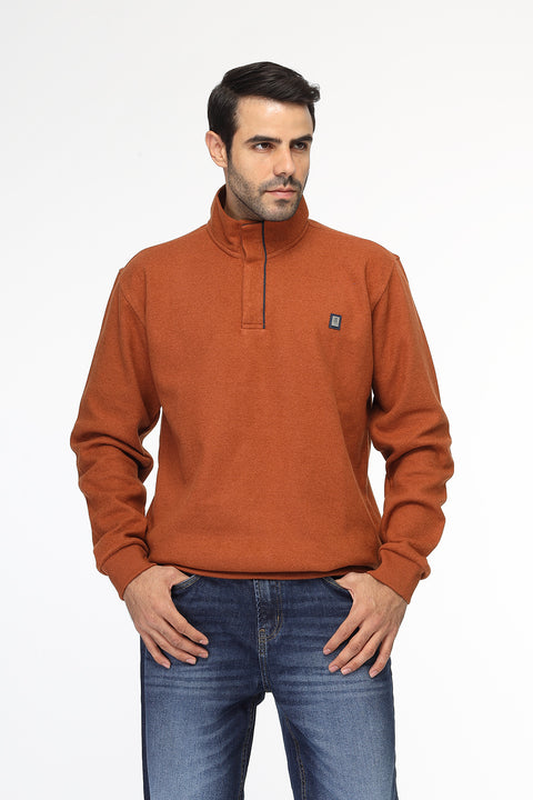 Regular Fit Sweat Shirt Orange