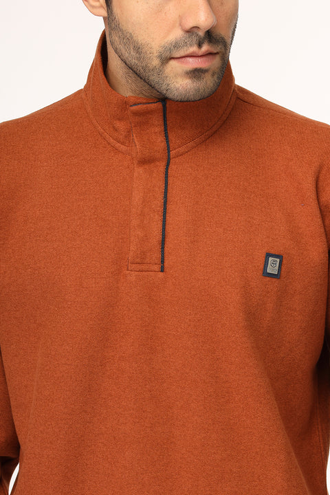 Regular Fit Sweat Shirt Orange
