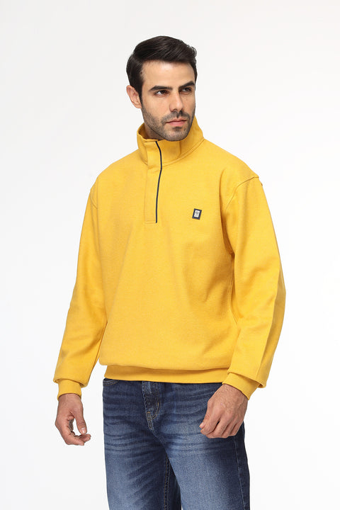 Regular Fit Sweat Shirt Yellow