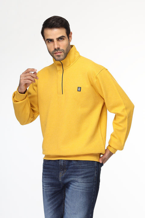 Regular Fit Sweat Shirt Yellow