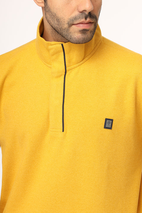 Regular Fit Sweat Shirt Yellow