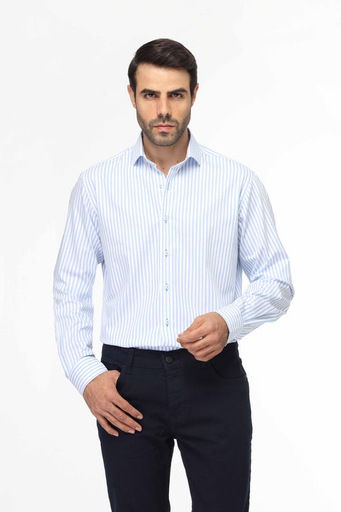 Semi Classic Shirt New fit Light Blue