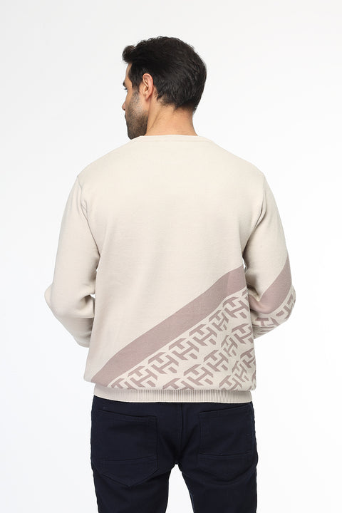 Regular Fit Pullover Beige