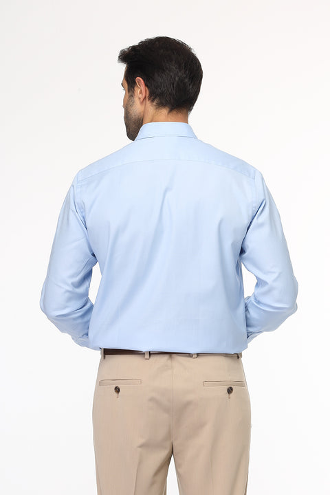 Slim Fit Shirt Oxford Light Blue 100% Cotton