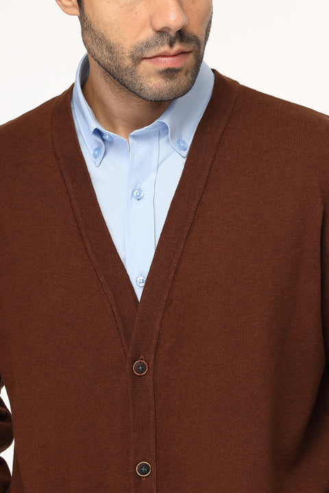 Regular Fit Pullover Brown