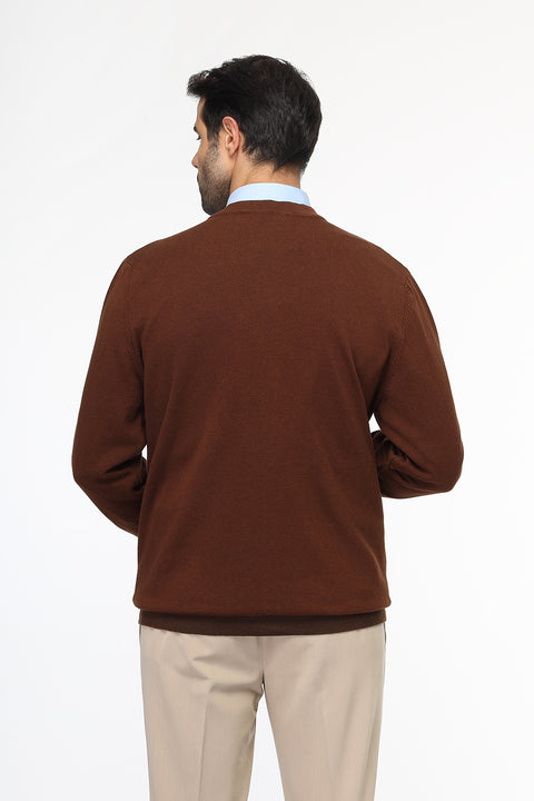 Regular Fit Pullover Brown