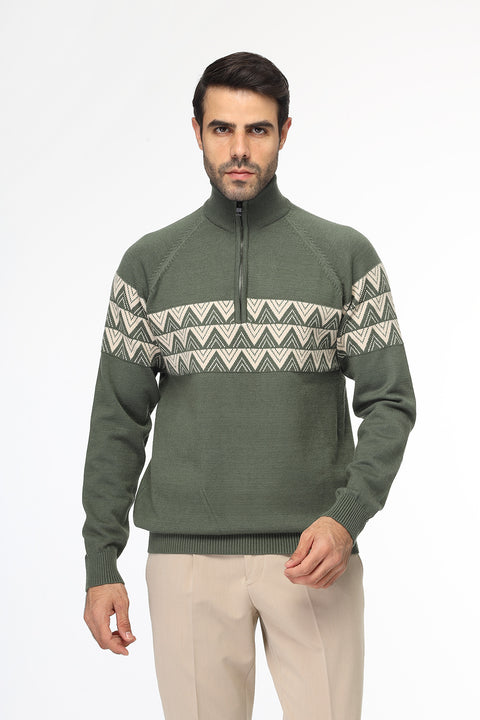 Regular Fit Pullover Green