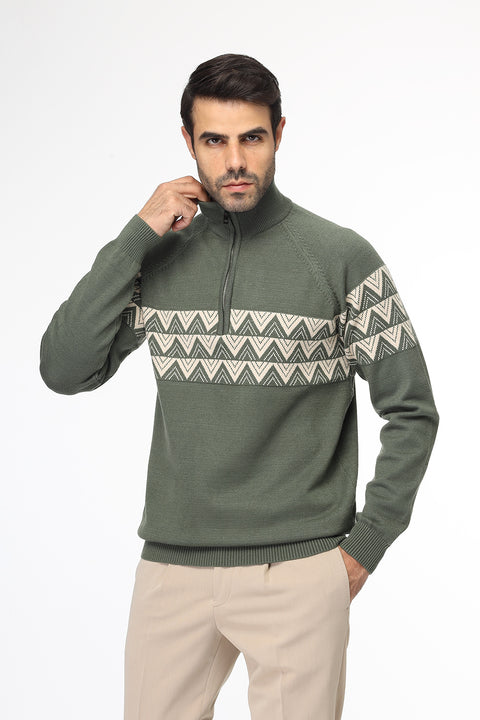 Regular Fit Pullover Green