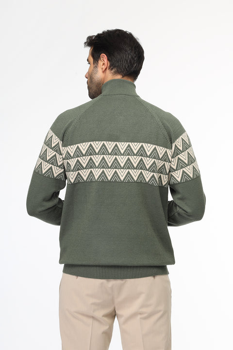 Regular Fit Pullover Green