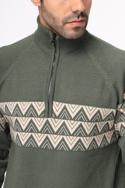 Regular Fit Pullover Green