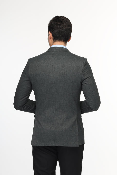 Slim Straight Fit Suit Green