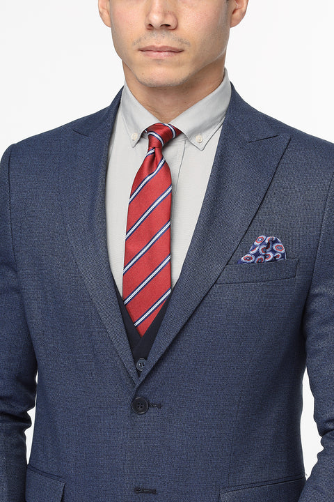 Slim Straight Fit Suit Dark Blue