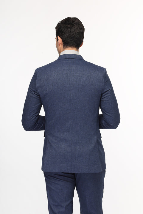 Slim Straight Fit Suit Dark Blue