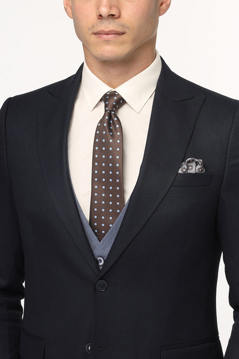 Slim Straight Fit Suit Dark Blue