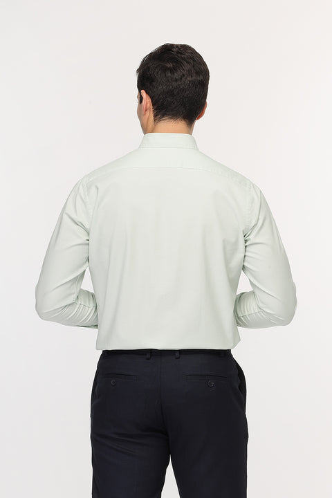New Fit Shirt Oxford Light Green 100% Cotton