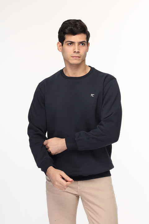 Regular Fit Sweat Shirt Dark Blue
