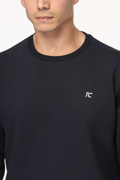 Regular Fit Sweat Shirt Dark Blue