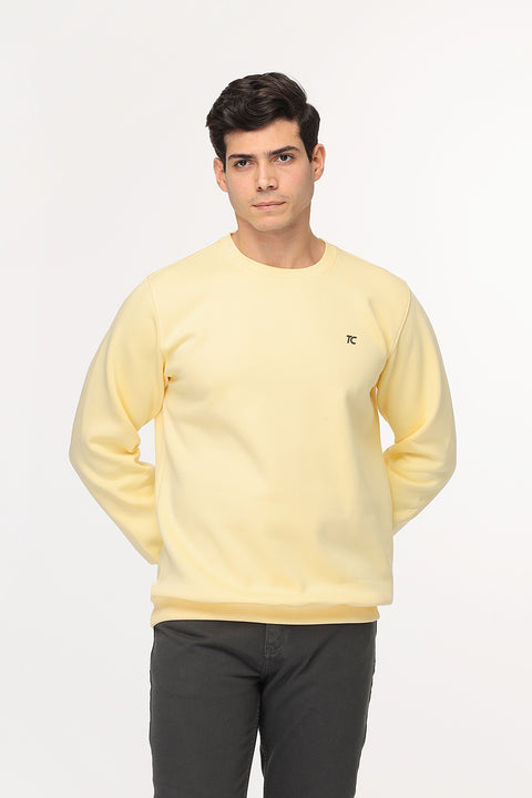 Regular Fit Sweat Shirt Yellow