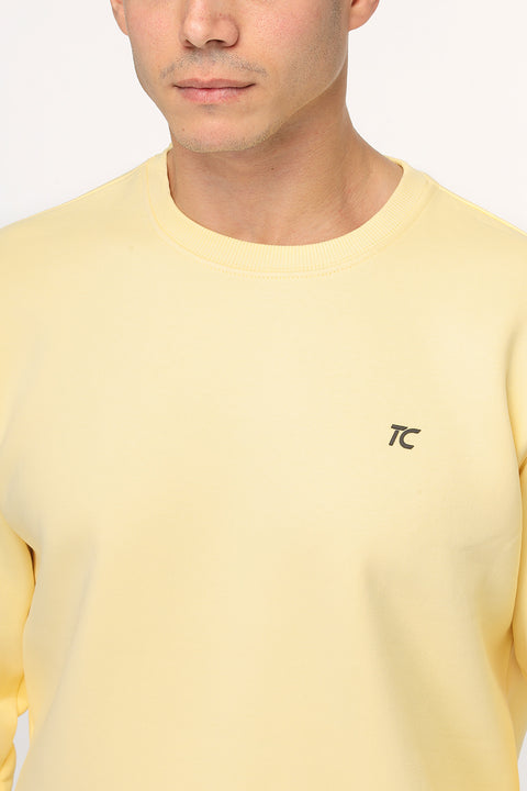 Regular Fit Sweat Shirt Yellow