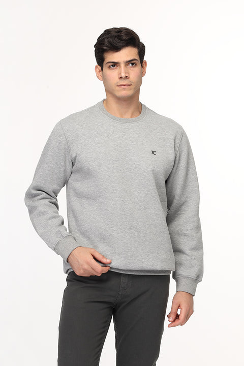 Regular Fit Sweat Shirt Light Gray