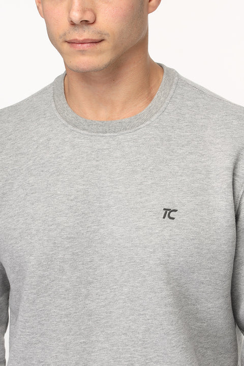 Regular Fit Sweat Shirt Light Gray