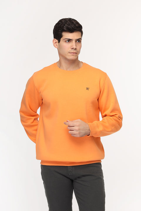 Regular Fit Sweat Shirt Orange