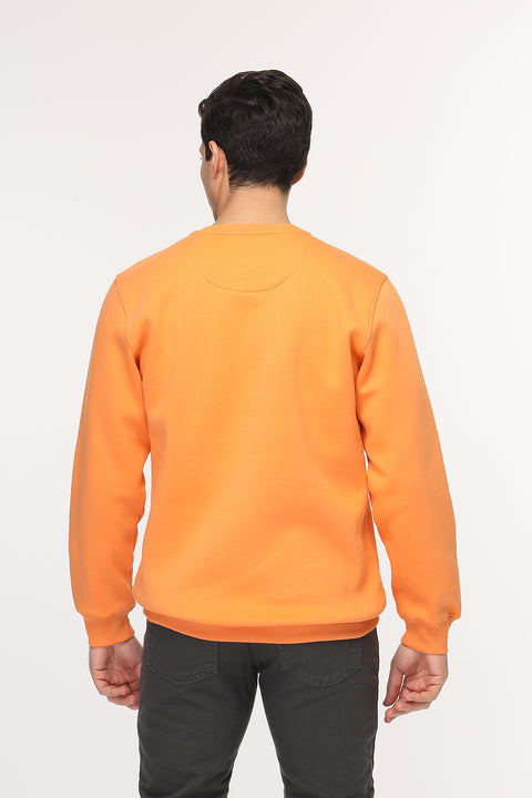 Regular Fit Sweat Shirt Orange